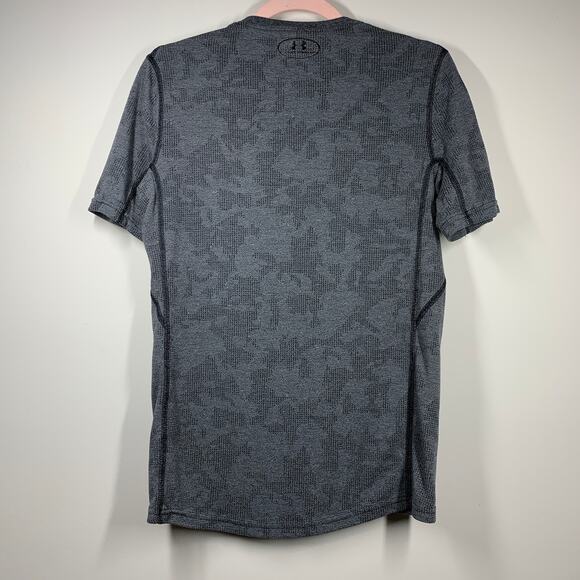 UNDER ARMOUR Gray Black Short Sleeve Athletic Top Small - Picture 5 of 8